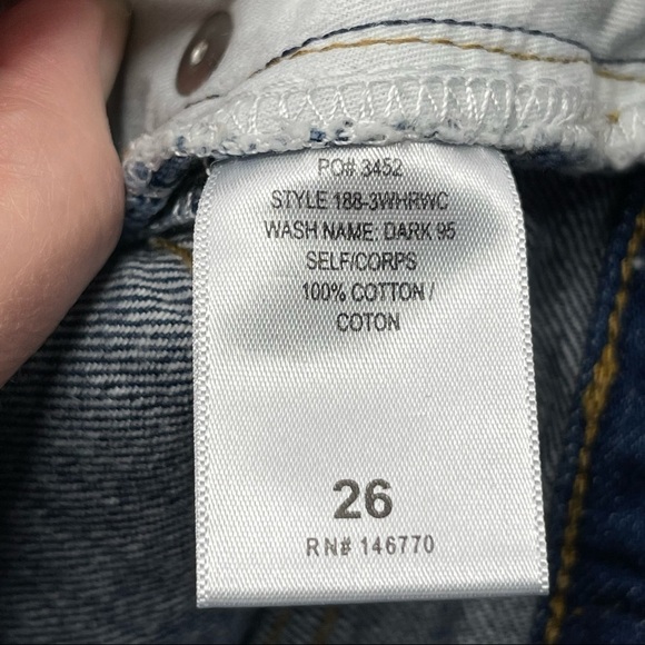 Re/Done Leandra High Waist Wide Leg Crop Jean size 26 - Picture 11 of 16